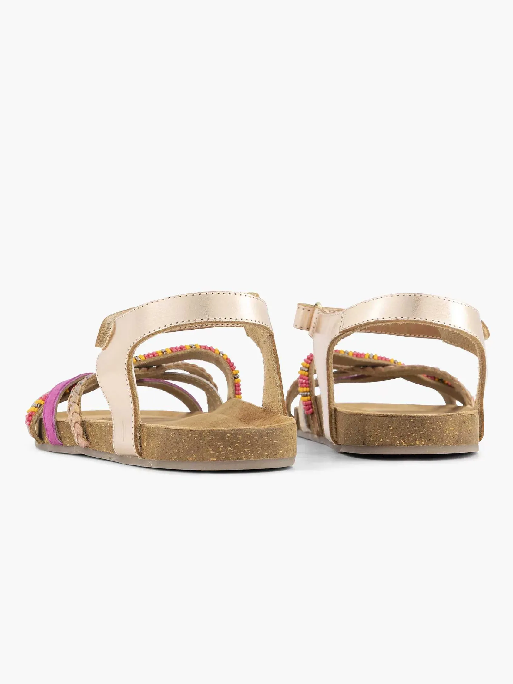 Limelight girl Jongensschoenen-Roze Leren Sandaal Kralen