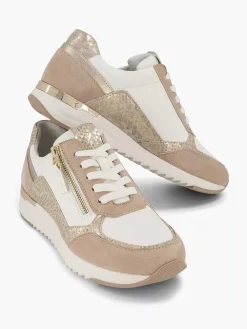Medicus Comfort Schoenen-Roze Leren Sneaker