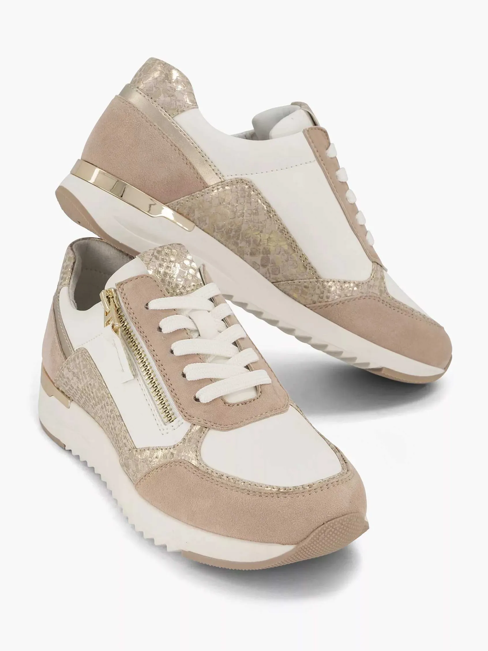 Medicus Comfort Schoenen-Roze Leren Sneaker