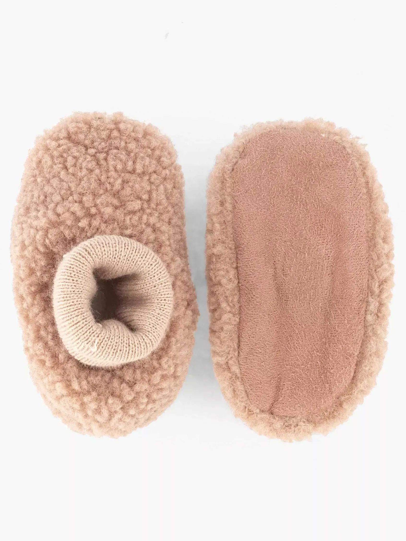 vanHaren Jongensschoenen-Roze Pantoffel Teddy