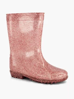 Landrover Jongensschoenen-Roze Regenlaars Glitters
