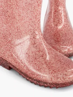 Landrover Jongensschoenen-Roze Regenlaars Glitters