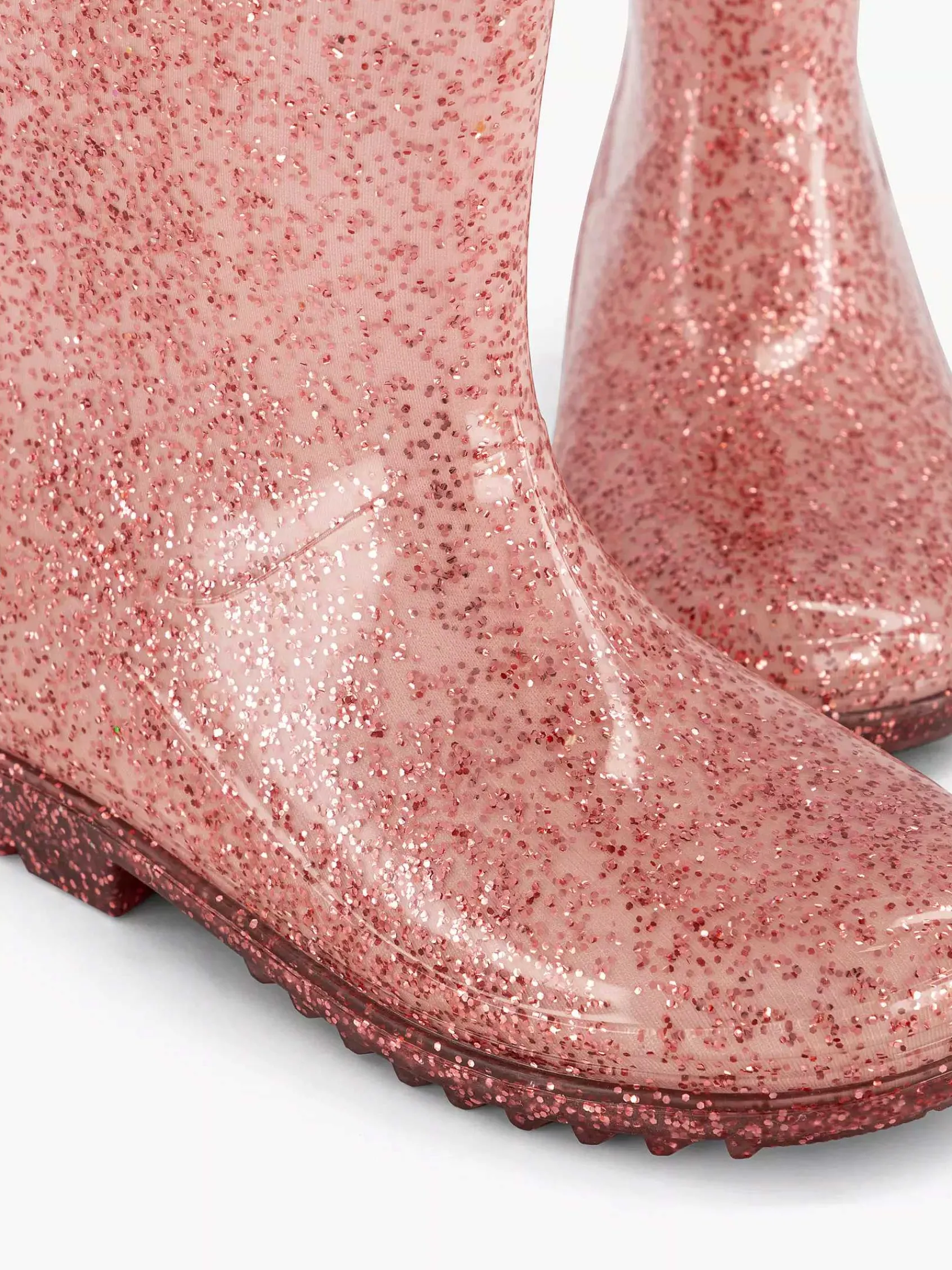 Landrover Jongensschoenen-Roze Regenlaars Glitters