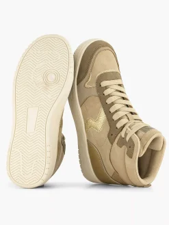 Oxmox Sneakers-Taupe Hoge Sneaker