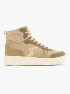 Oxmox Sneakers-Taupe Hoge Sneaker