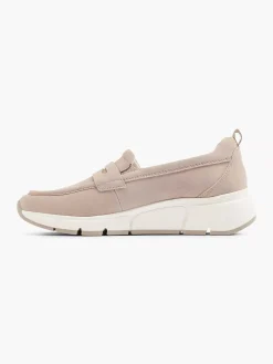 Medicus Comfort Schoenen-Taupe Leren Comfort Instapper