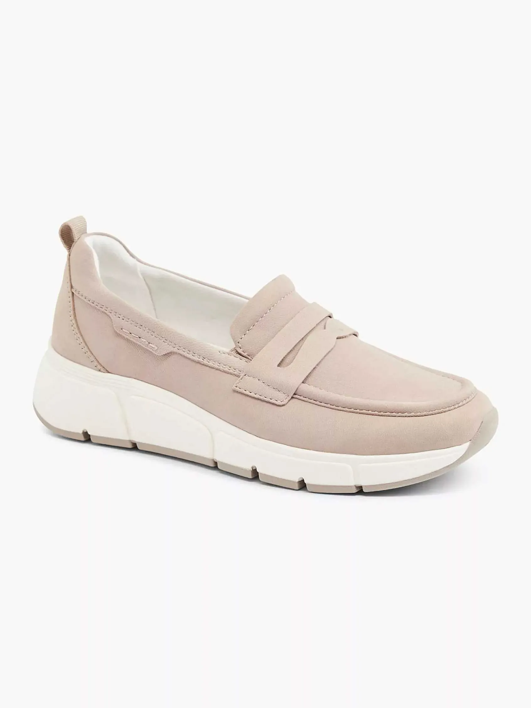 Medicus Comfort Schoenen-Taupe Leren Comfort Instapper