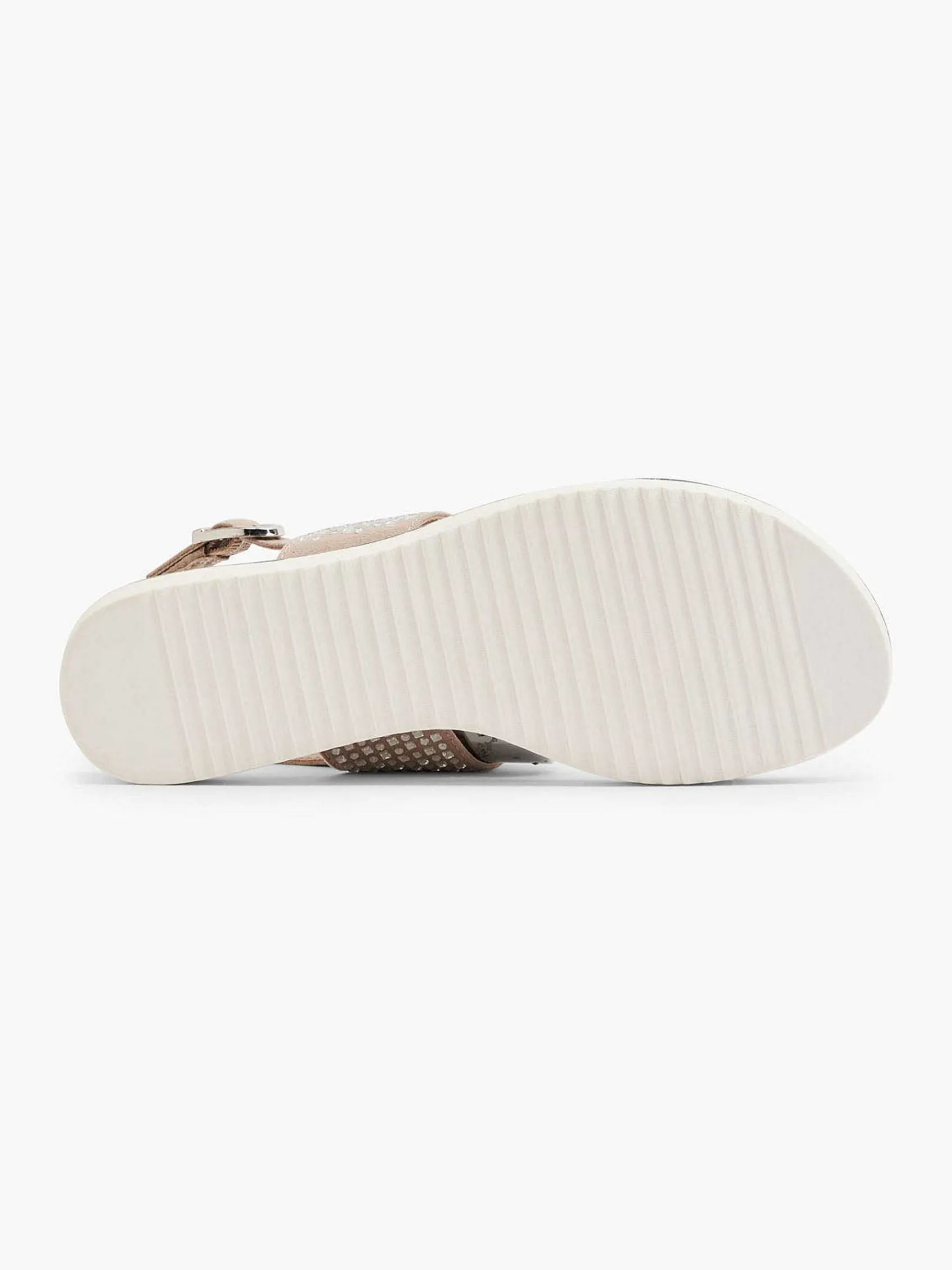 Graceland Sandalen-Taupe Sandaal Sierketting
