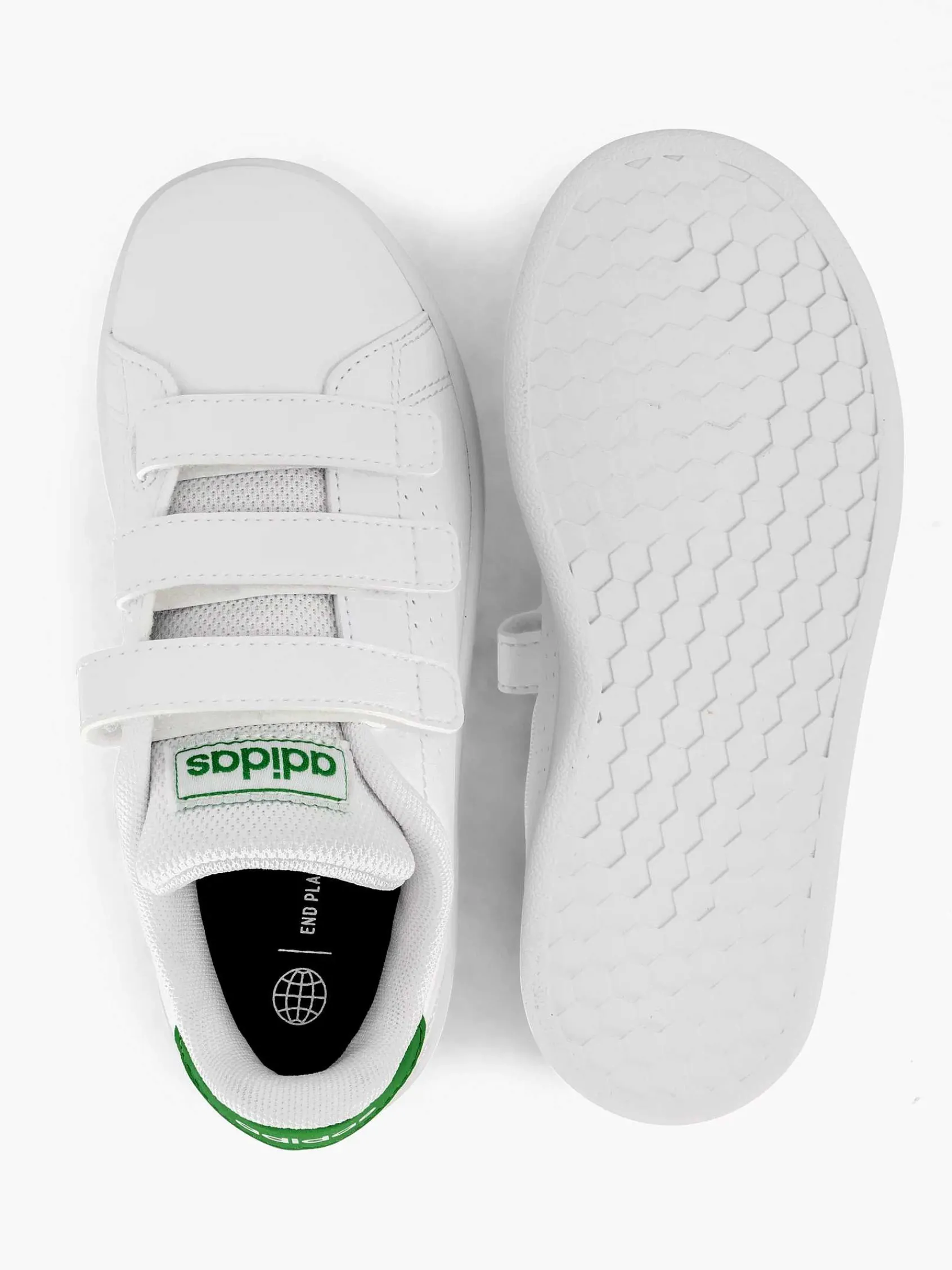 adidas Jongensschoenen-Witte Advantage Cf C