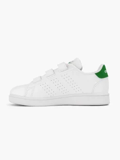 adidas Jongensschoenen-Witte Advantage Cf C