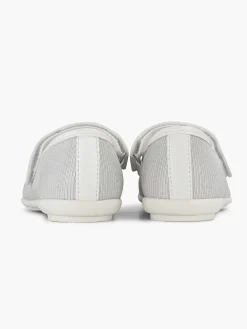 Graceland Babyschoenen-Witte Ballerina Bloemen
