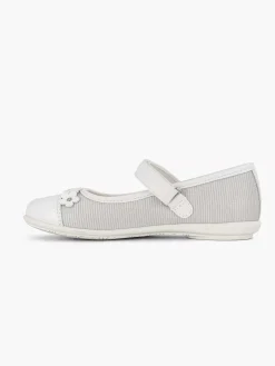 Graceland Babyschoenen-Witte Ballerina Bloemen