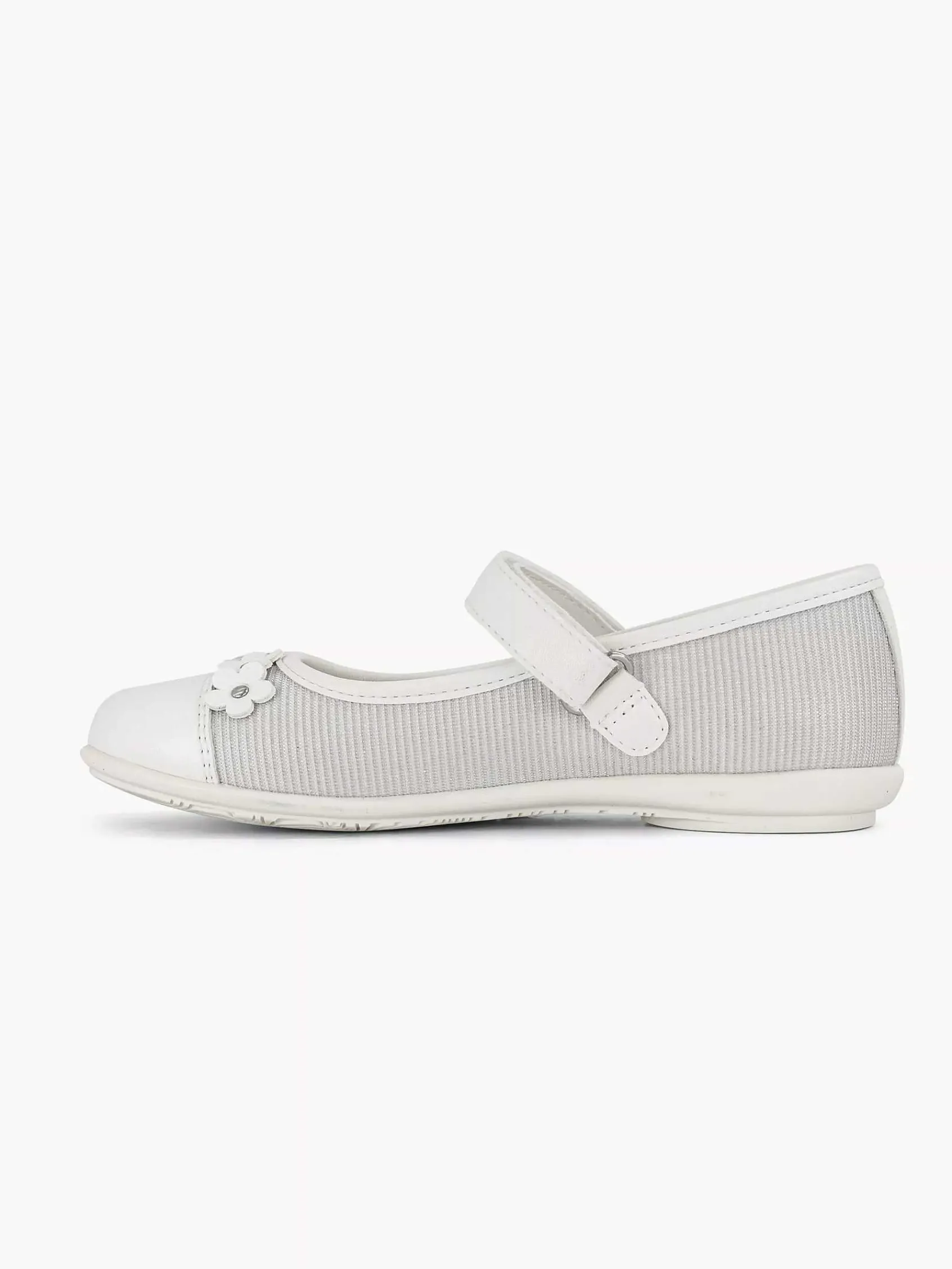 Graceland Babyschoenen-Witte Ballerina Bloemen