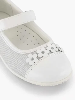 Graceland Babyschoenen-Witte Ballerina Bloemen