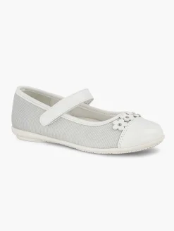 Graceland Babyschoenen-Witte Ballerina Bloemen