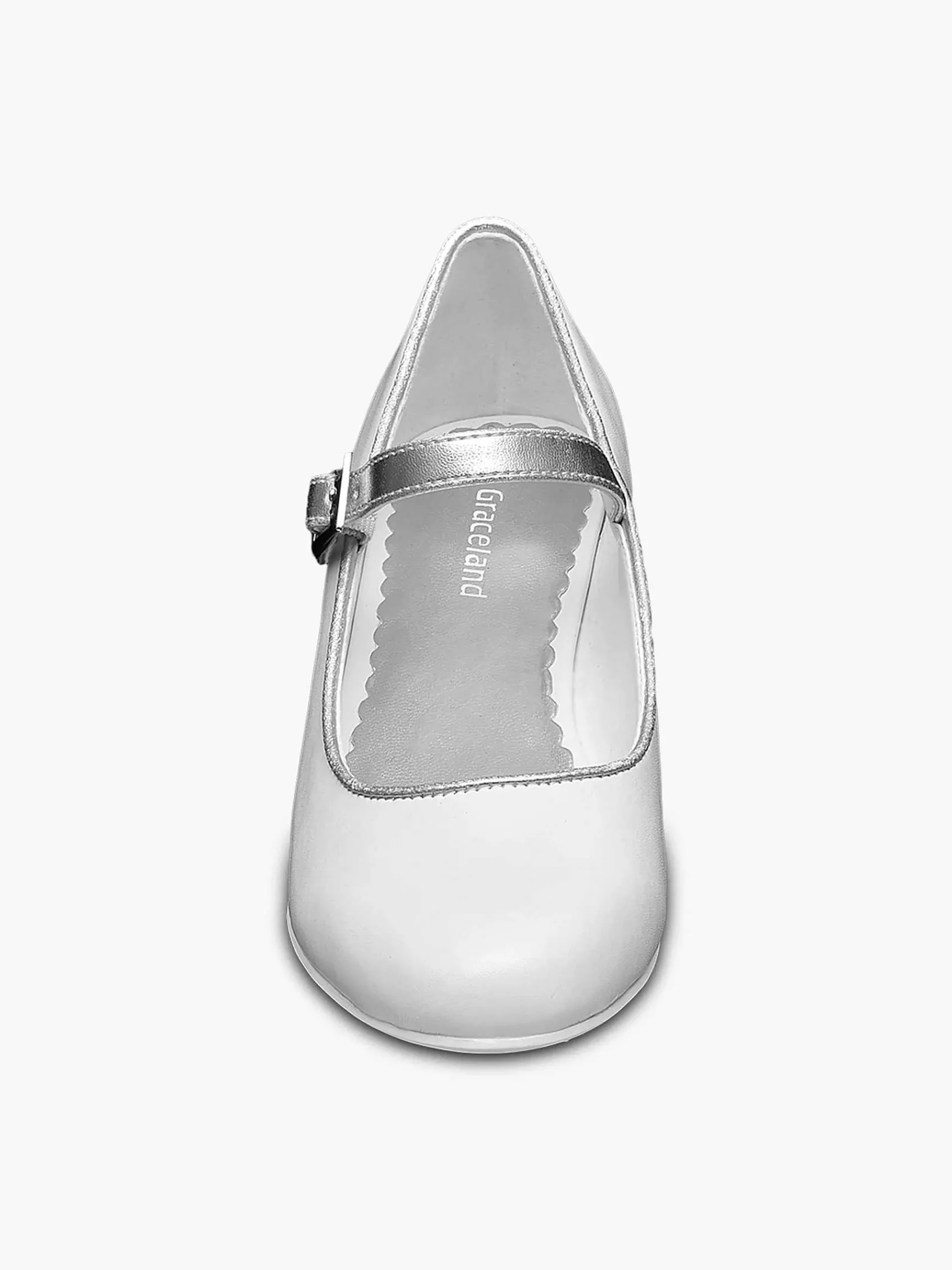 Graceland Jongensschoenen-Witte Ballerina Gesp