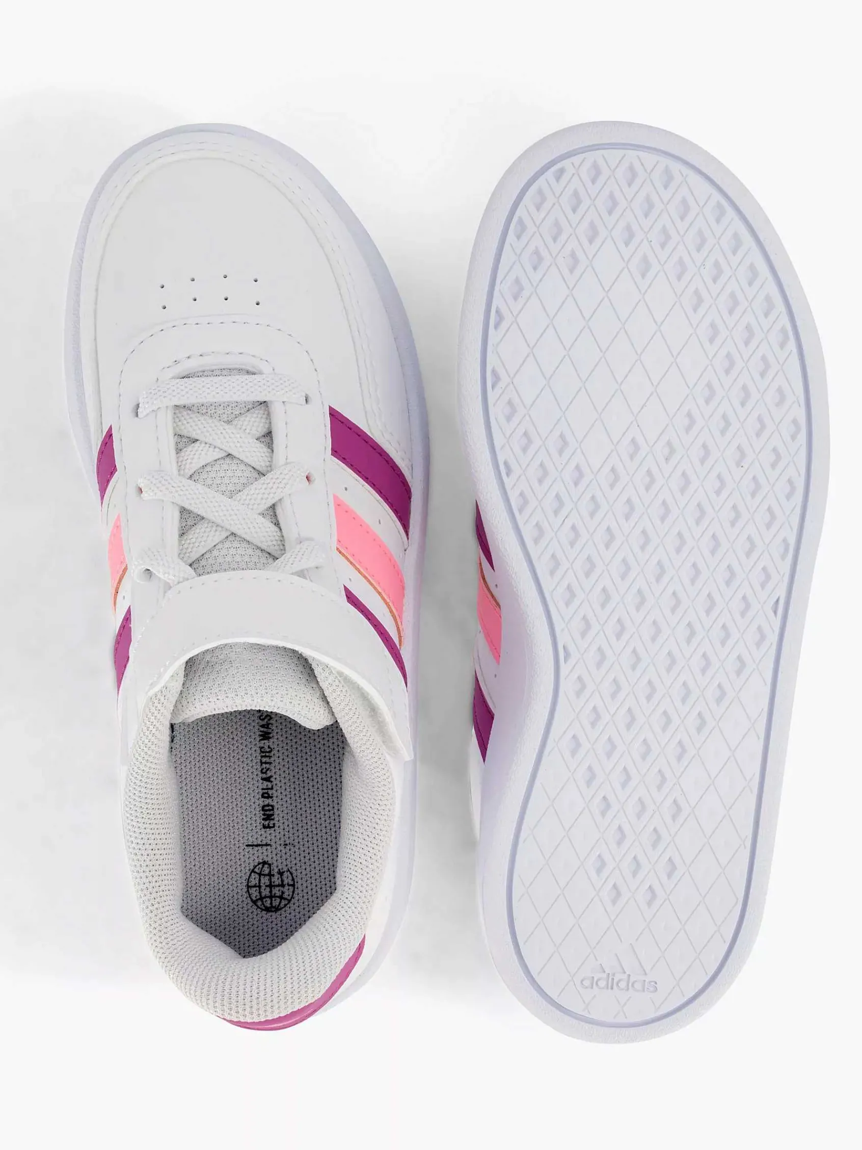 adidas Jongensschoenen-Witte Breaknet 2.0 El K