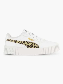 Puma Jongensschoenen-Witte Carina 2.0 Animal Update Ps