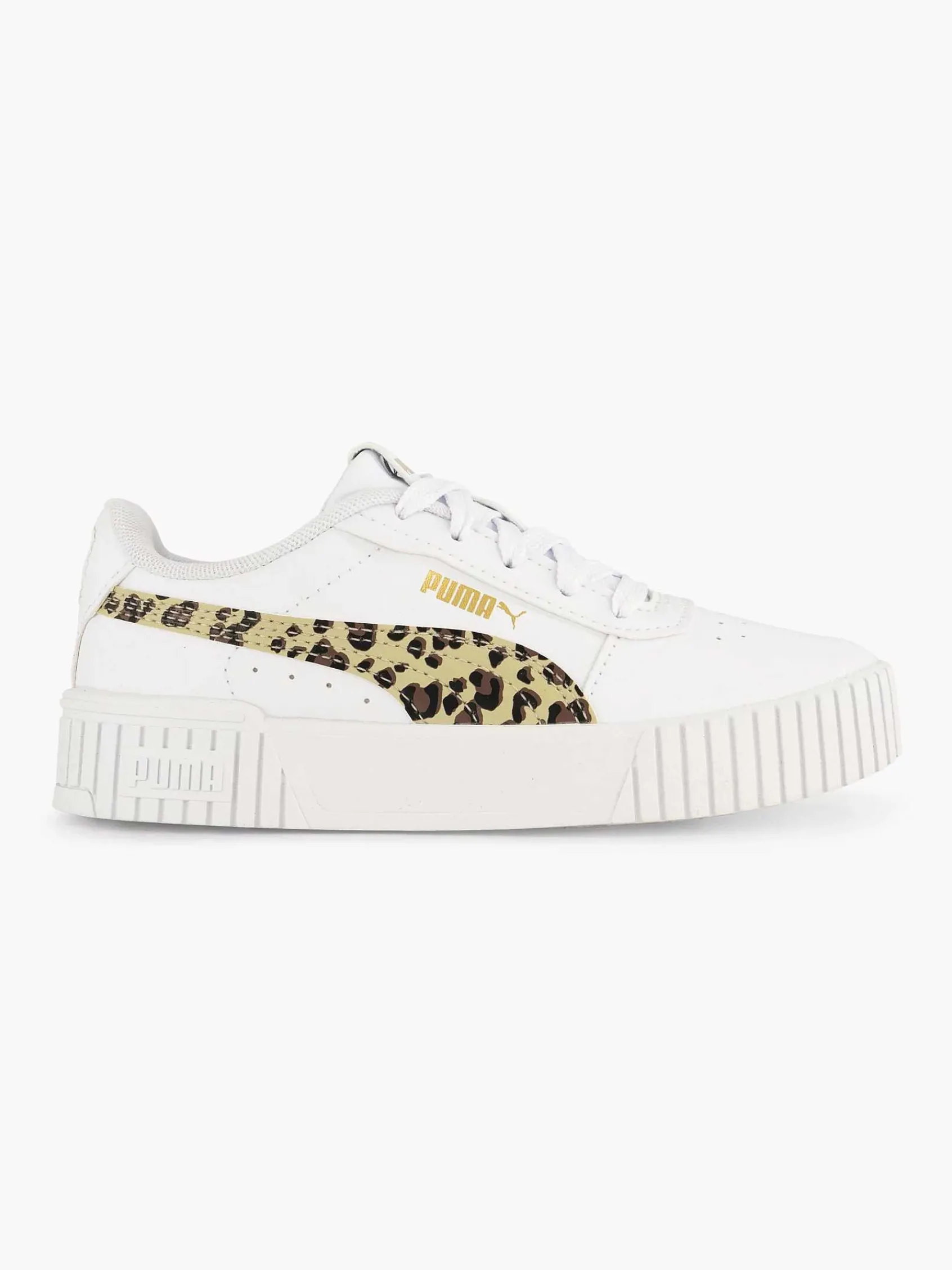 Puma Jongensschoenen-Witte Carina 2.0 Animal Update Ps