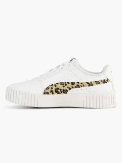 Puma Jongensschoenen-Witte Carina 2.0 Animal Update Ps