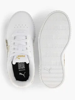 Puma Jongensschoenen-Witte Carina 2.0 Animal Update Ps