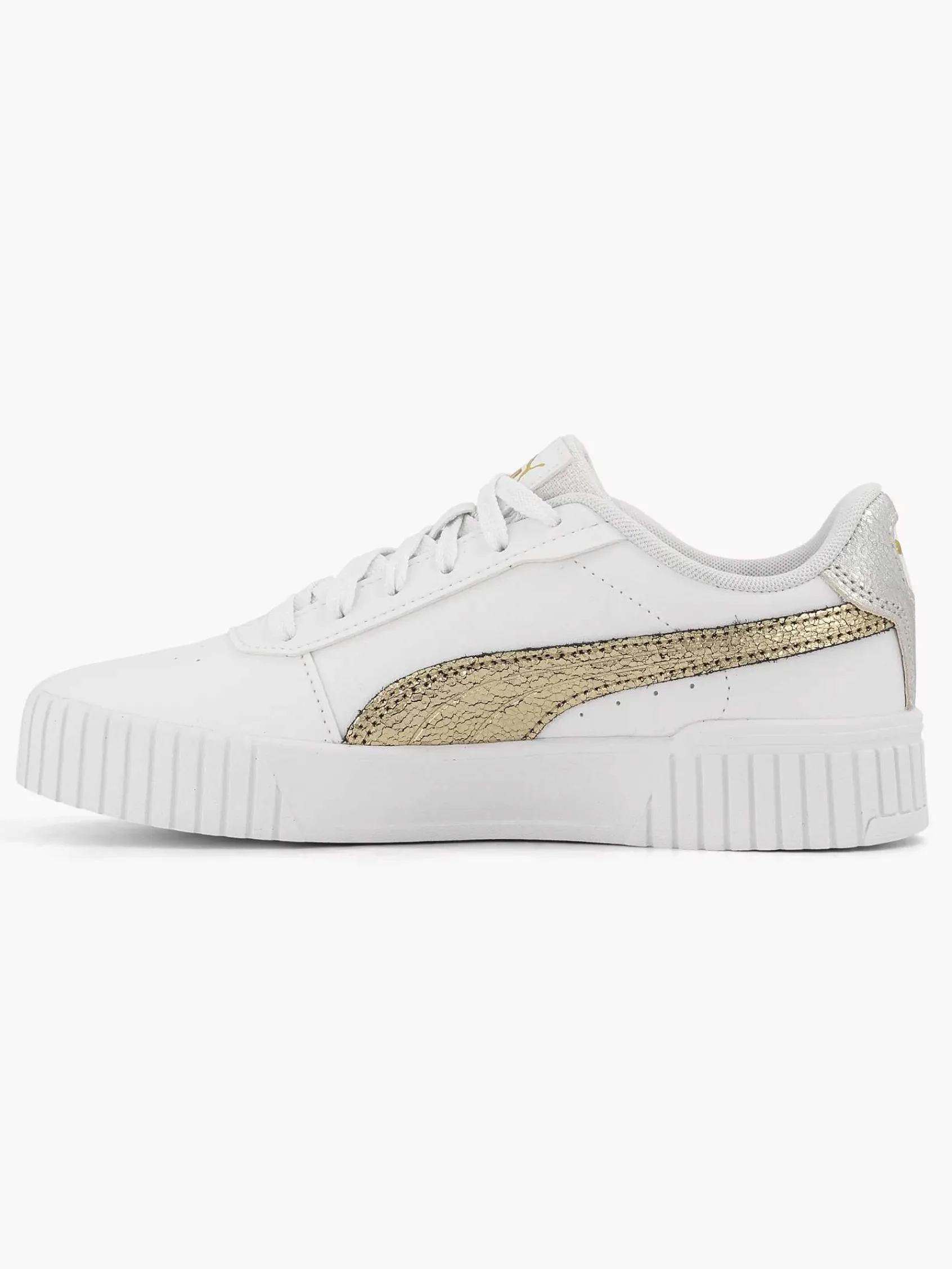 Puma Sneakers-Witte Carina 2.0 Metallic Shine