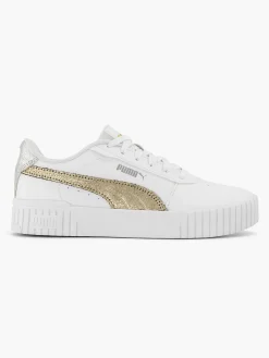 Puma Sneakers-Witte Carina 2.0 Metallic Shine