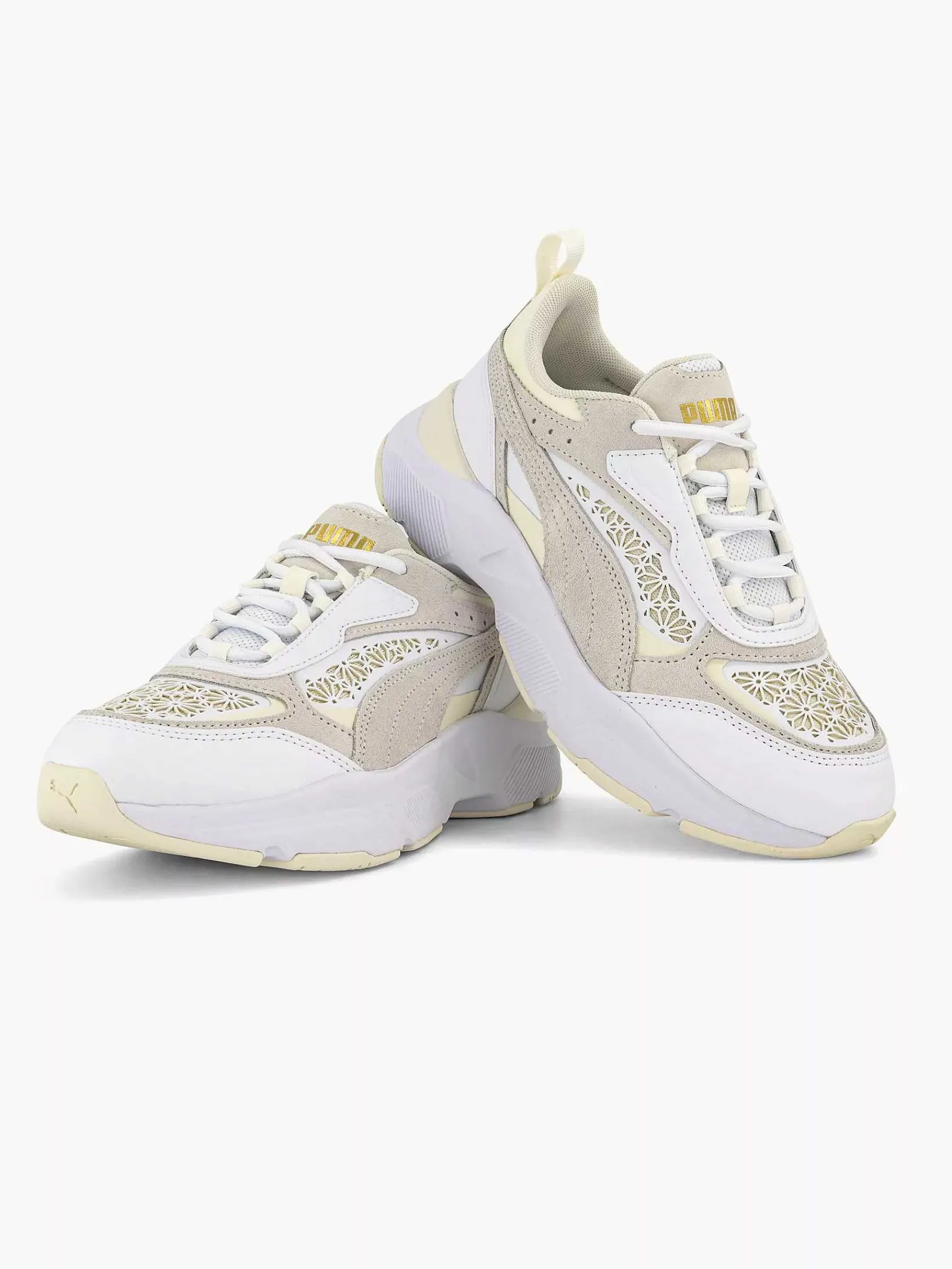Puma Sneakers-Witte Cassia Laser Cut