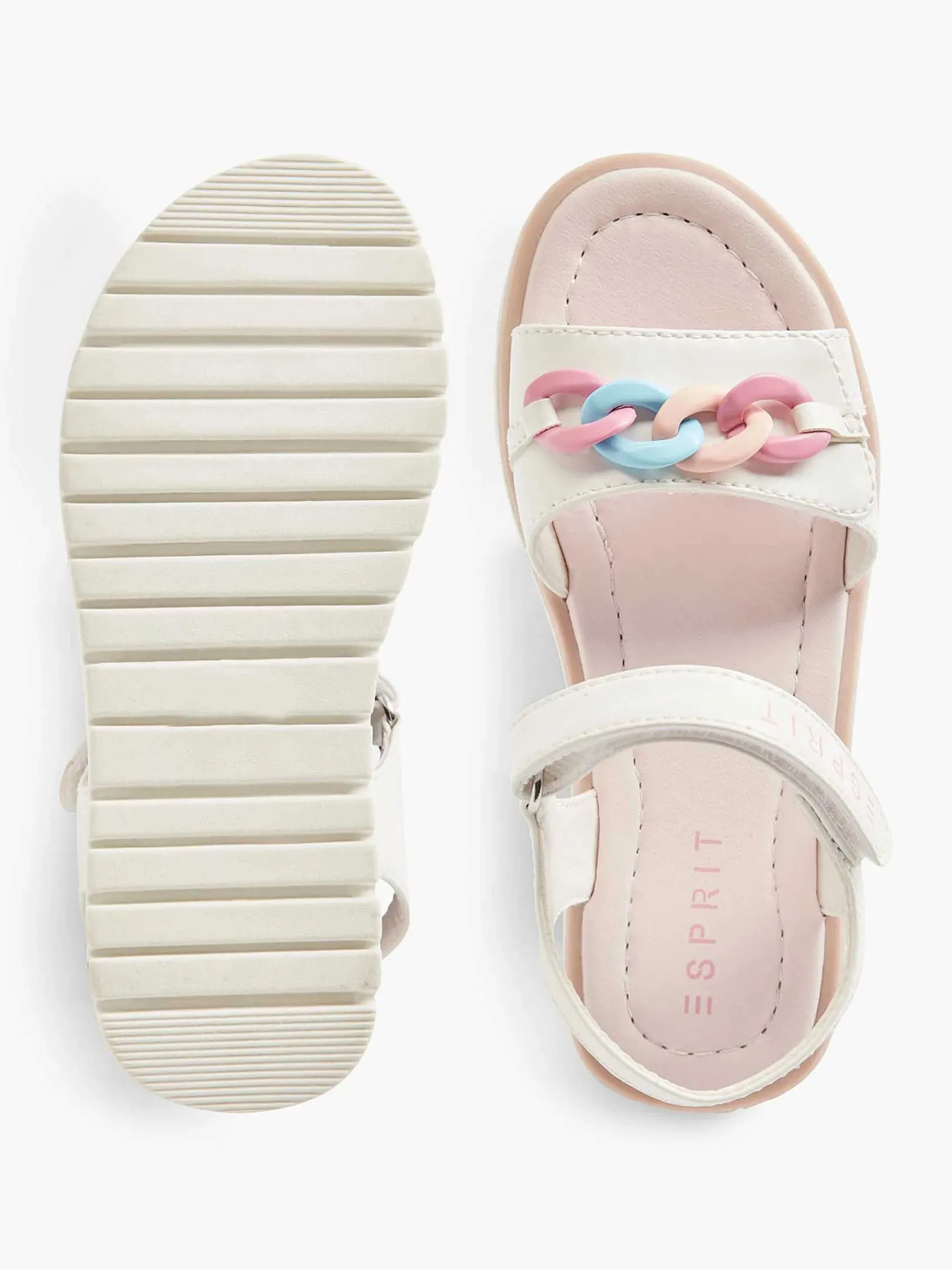 Esprit Jongensschoenen-Witte Chunky Sandaal Sierketting
