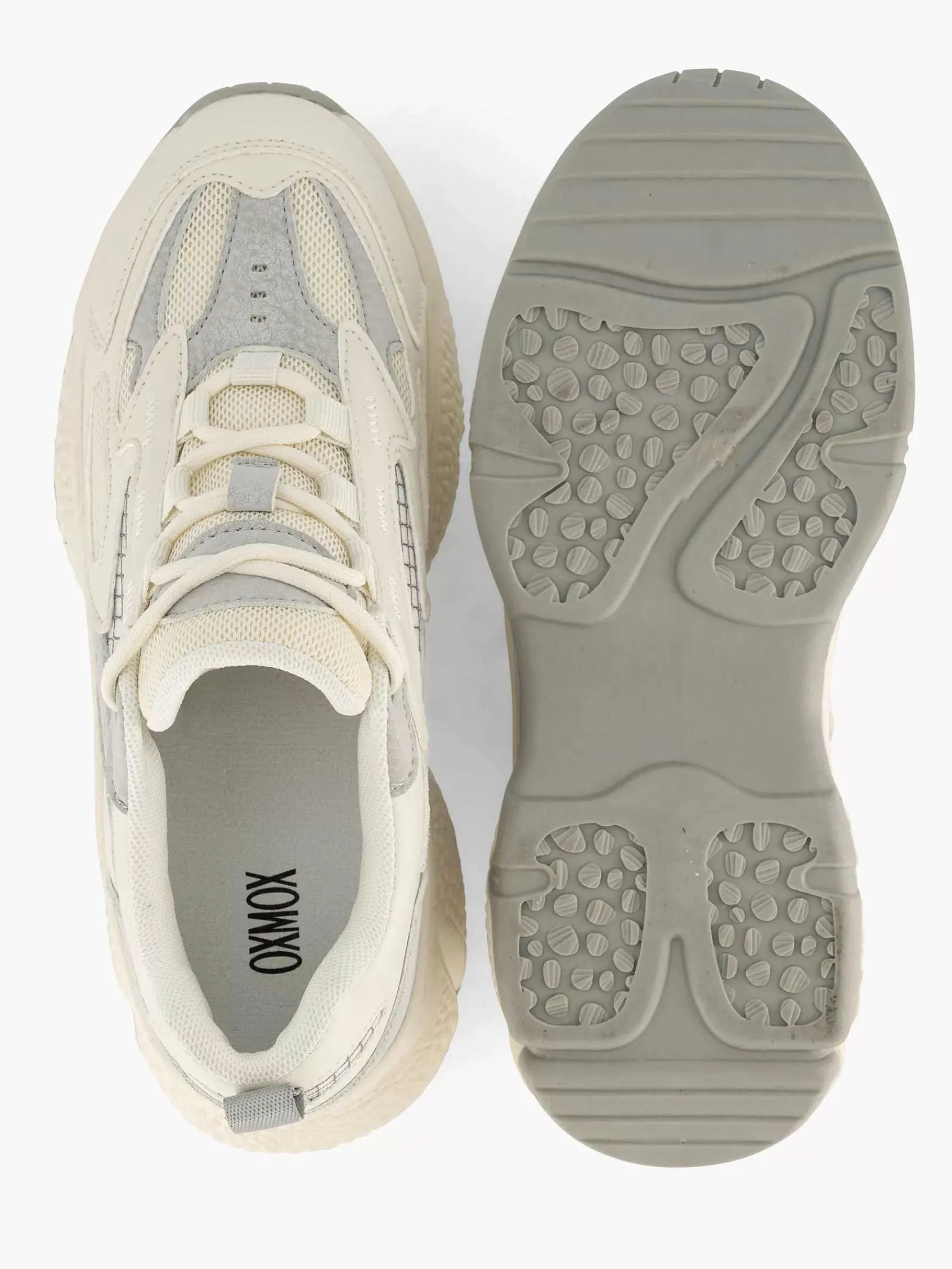 Oxmox Sneakers-Witte Chunky Sneaker