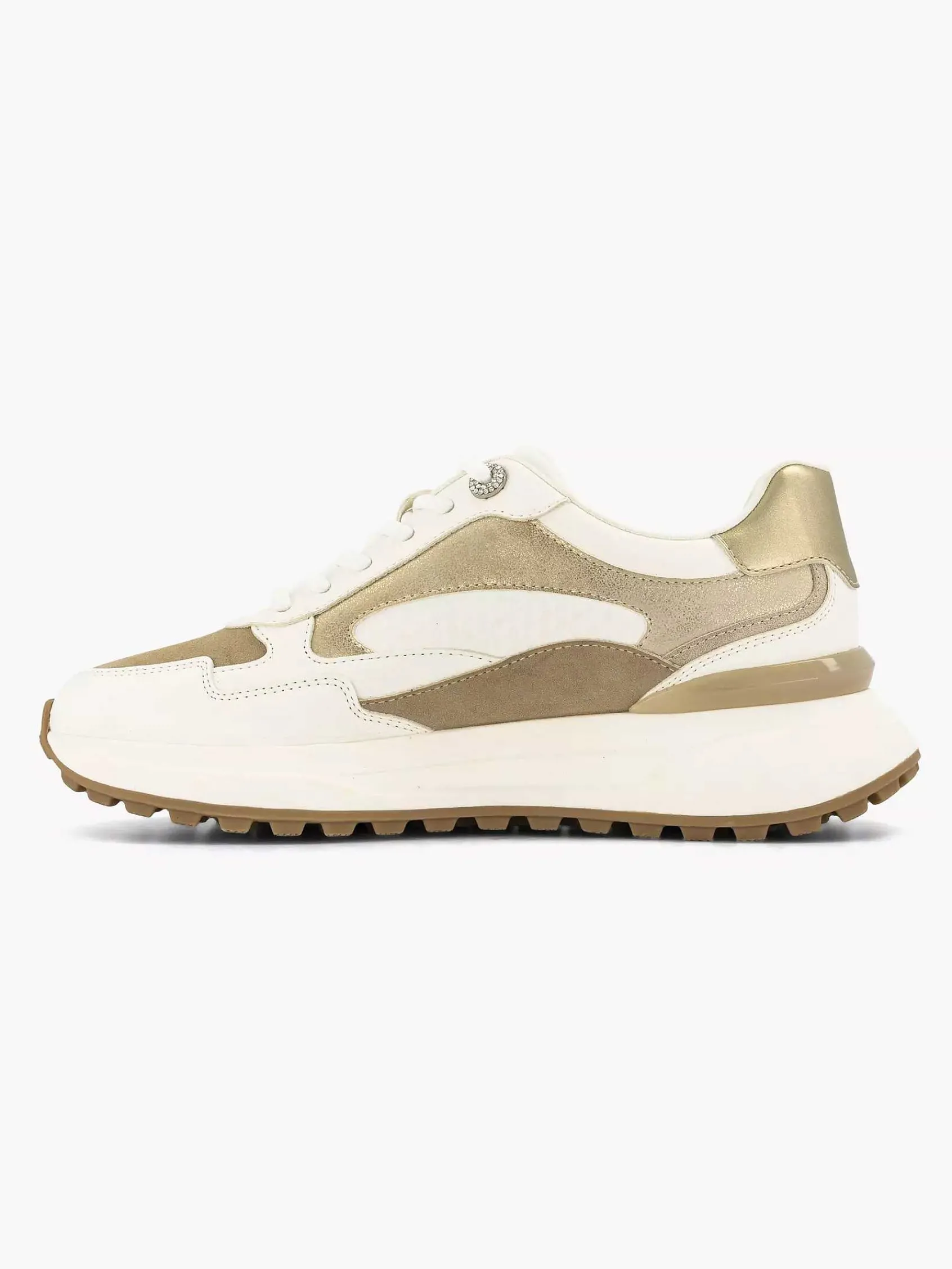 Graceland Sneakers-Witte Chunky Sneaker Glitter