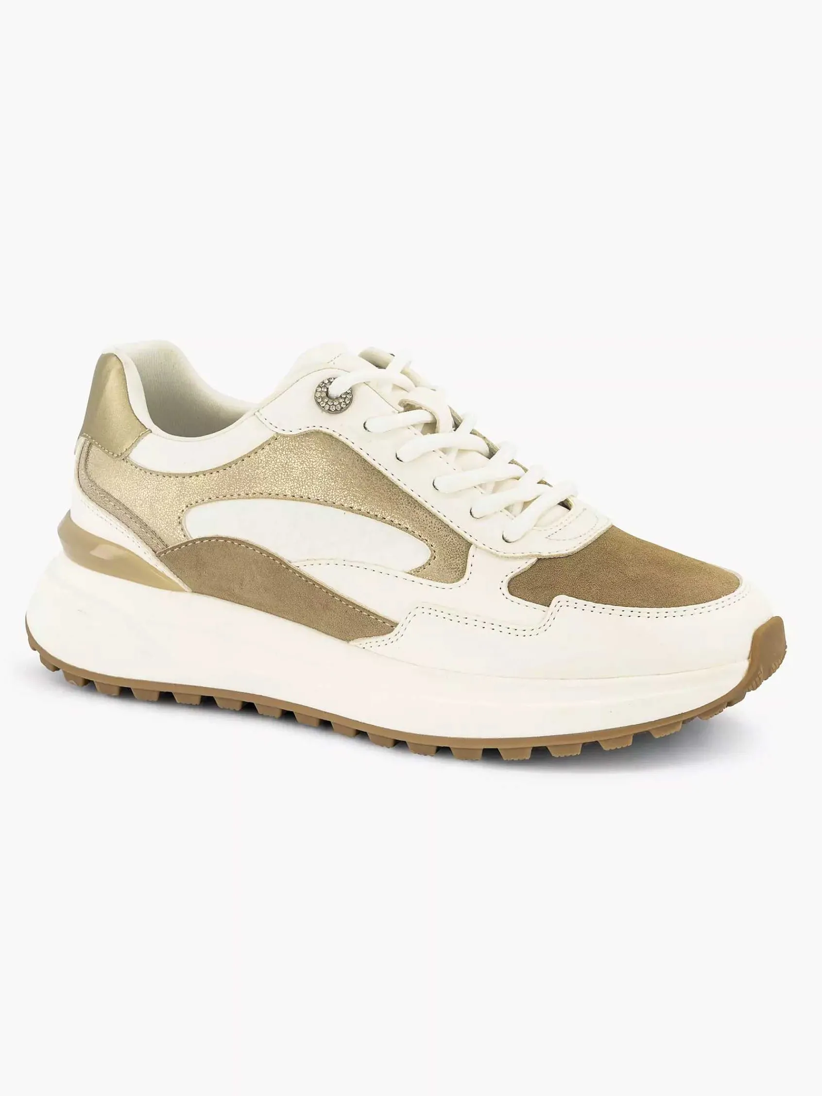 Graceland Sneakers-Witte Chunky Sneaker Glitter