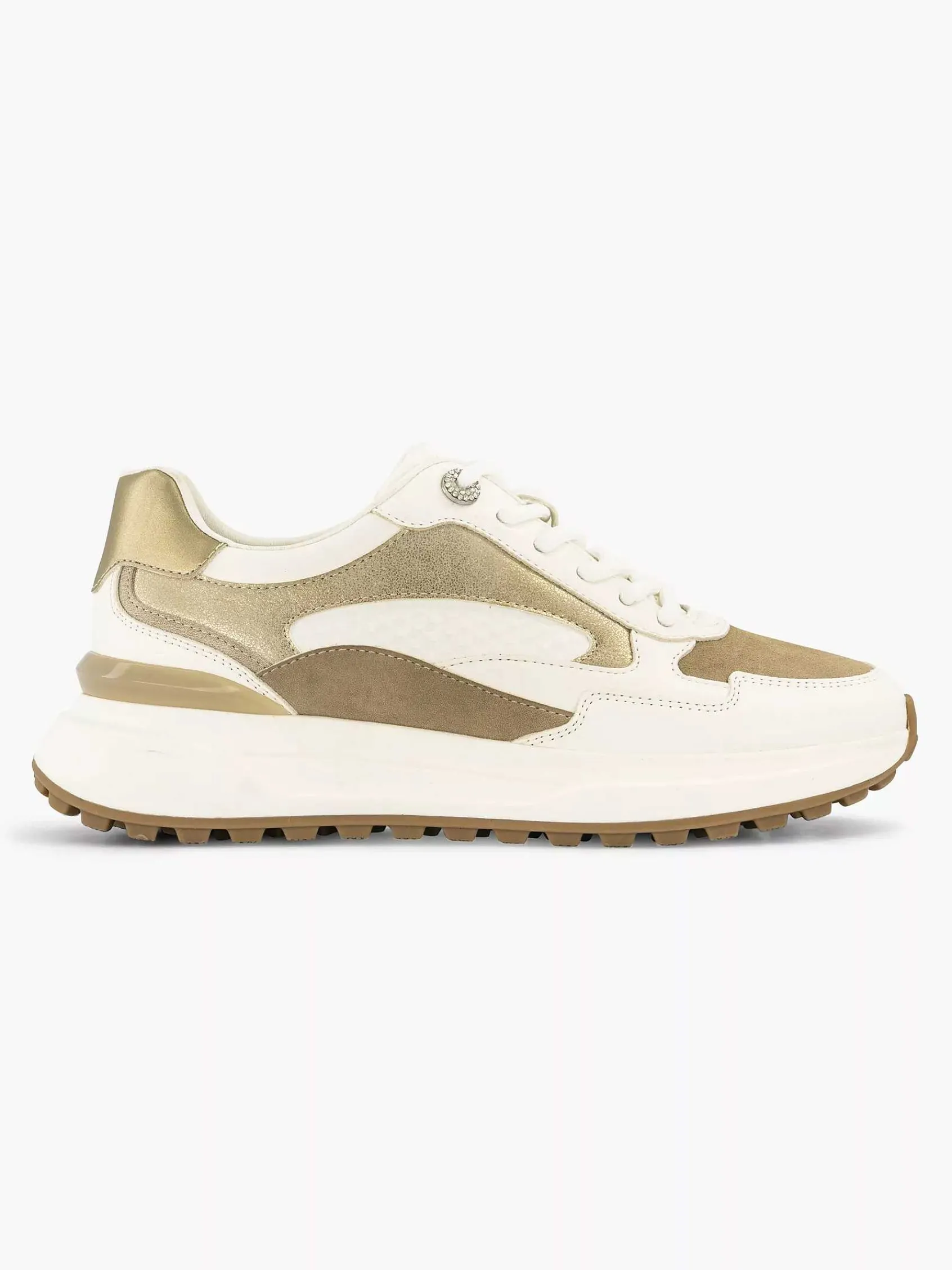 Graceland Sneakers-Witte Chunky Sneaker Glitter