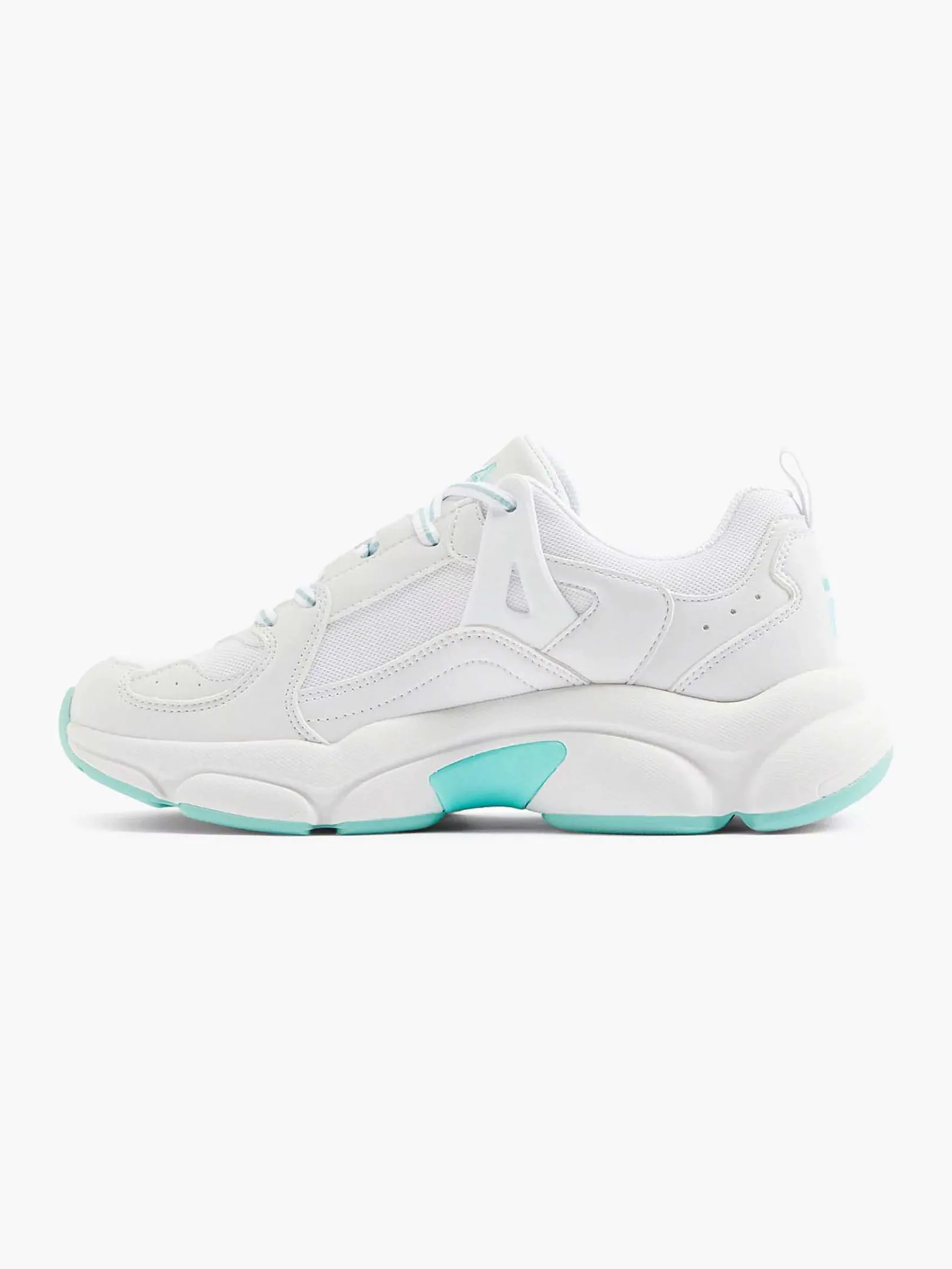 FILA Sneakers-Witte Chunky Sneaker Turqoise Zool