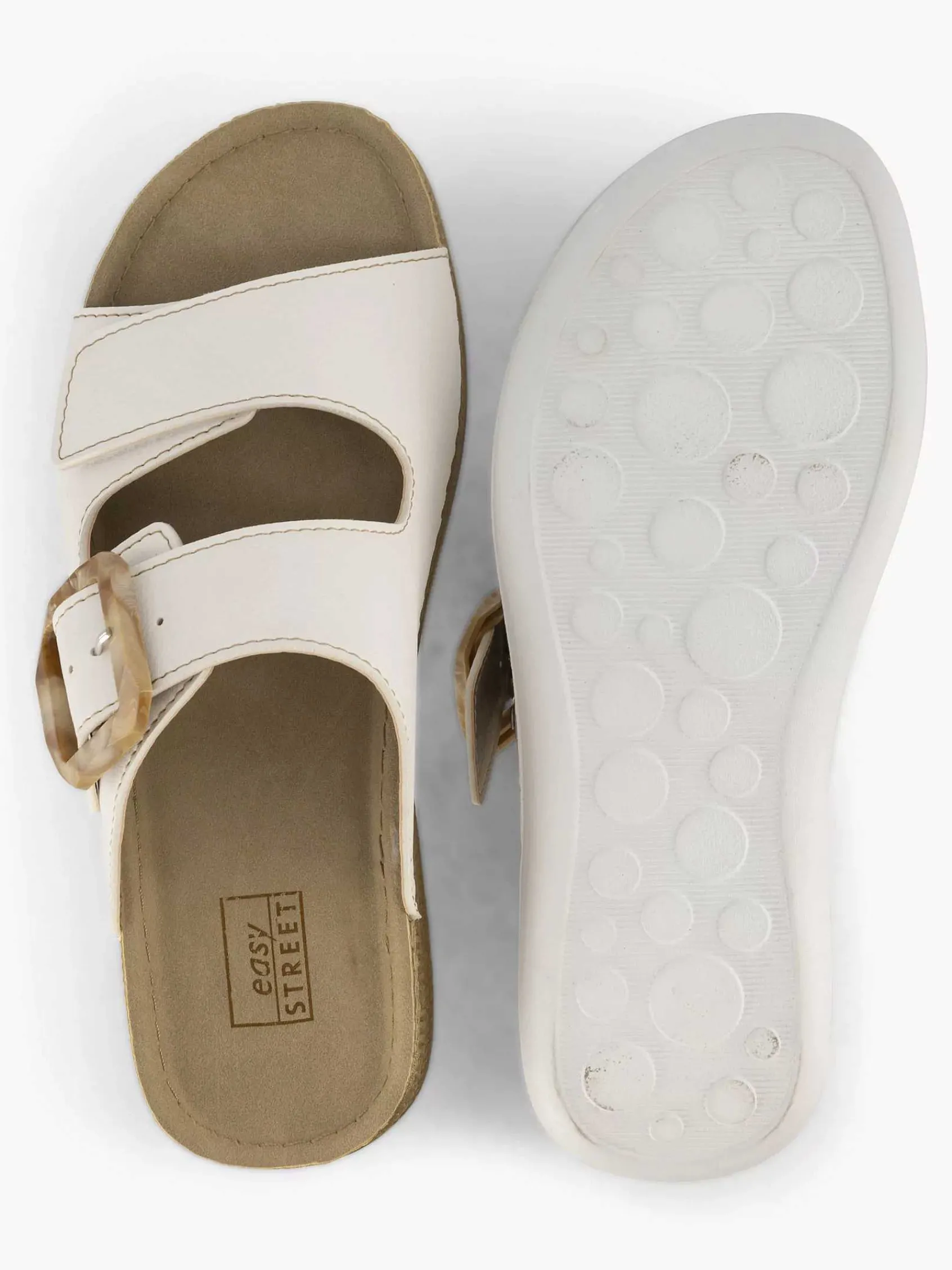 Easy Street Comfort Schoenen-Witte Comfort Slipper