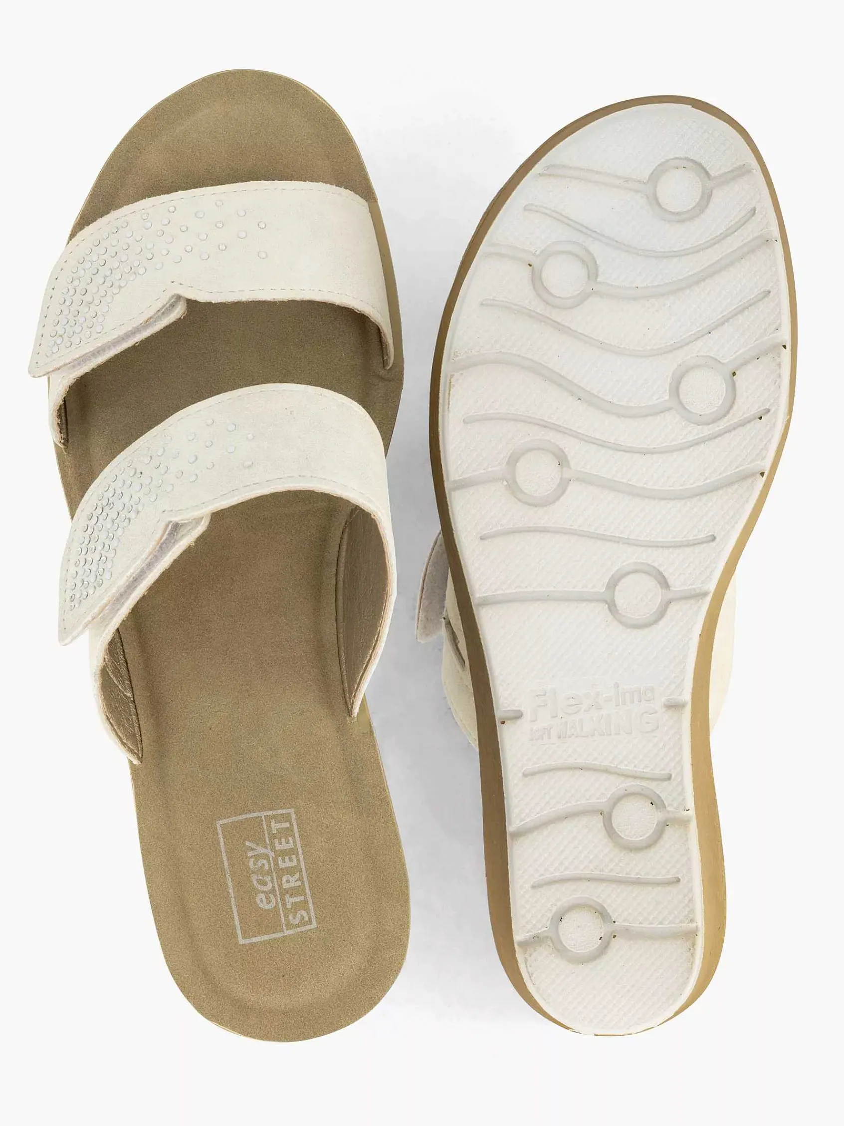 Easy Street Comfort Schoenen-Witte Comfort Slipper