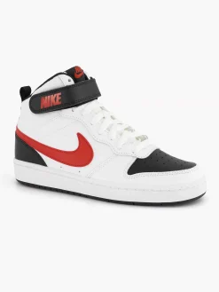 Nike Jongensschoenen-Witte Court Borough Mid 2