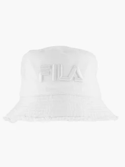 FILA Online Exclusive Accessoires-Witte Bucket Hat Mit