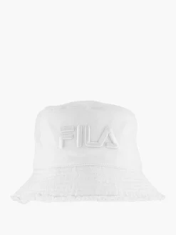 FILA Online Exclusive Accessoires-Witte Bucket Hat Mit