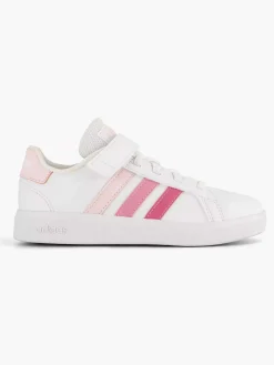 adidas Jongensschoenen-Witte Grand Court 2.0 El K