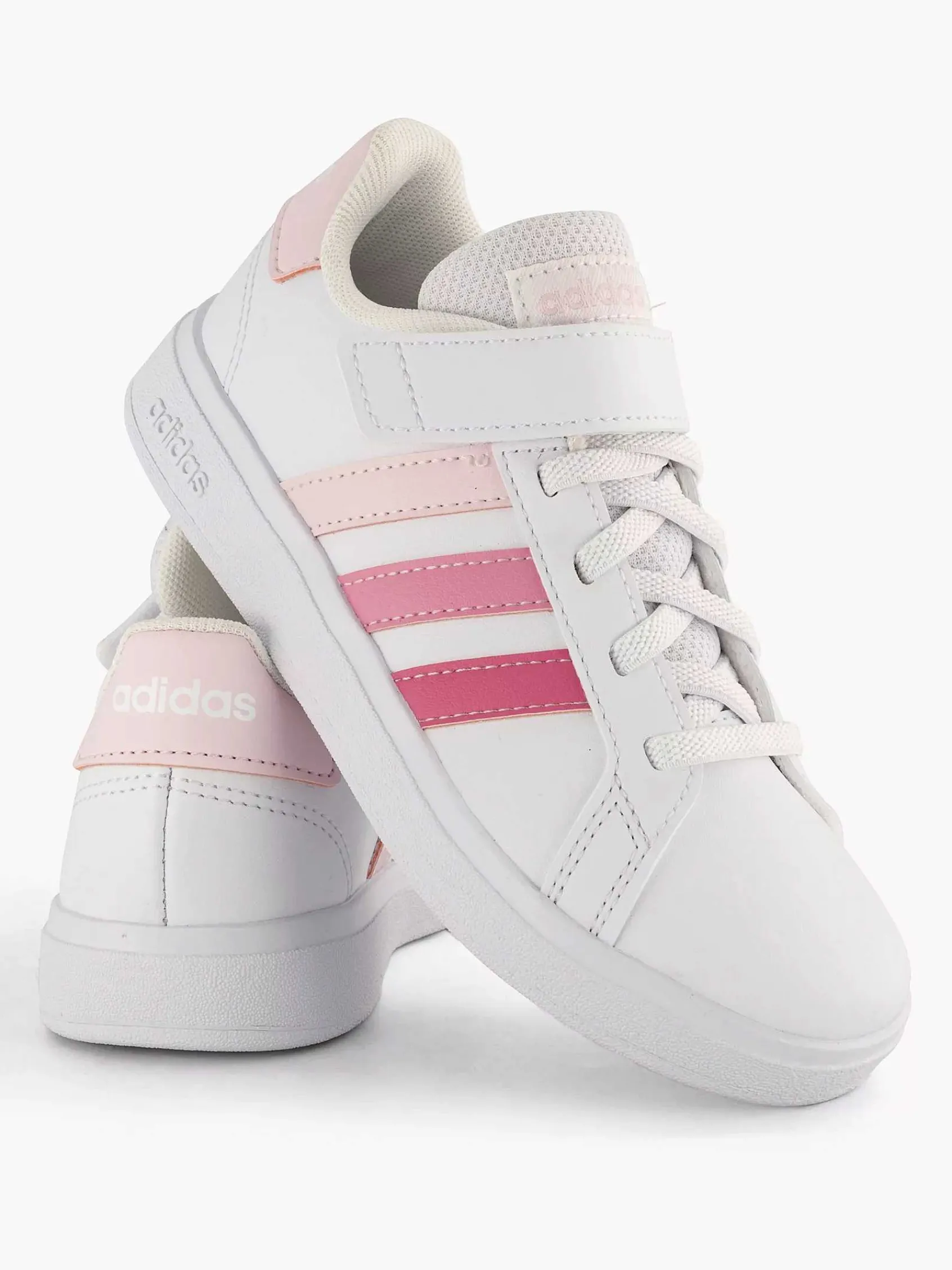 adidas Jongensschoenen-Witte Grand Court 2.0 El K