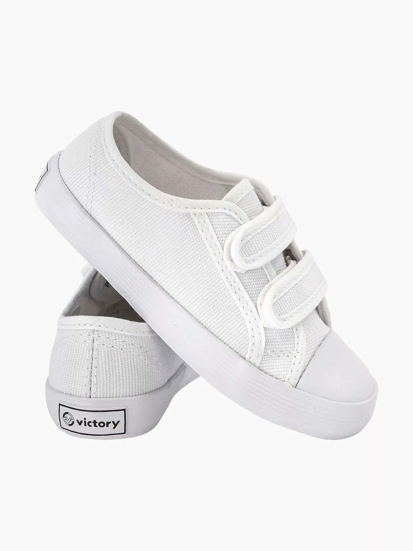 Vty Babyschoenen-Witte Gymschoen Klittenband