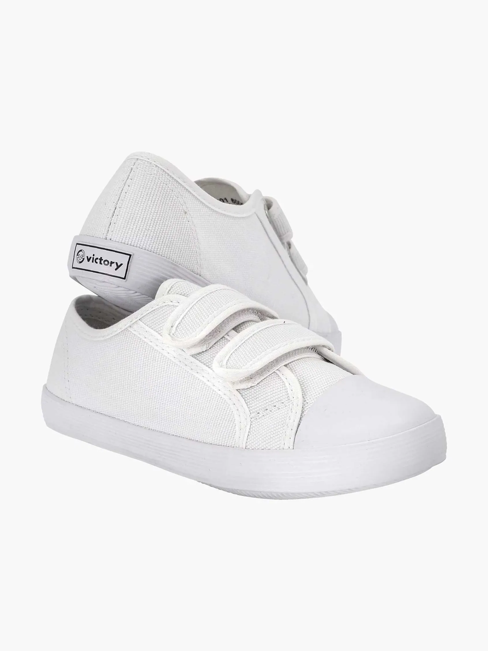 Vty Babyschoenen-Witte Gymschoen Klittenband