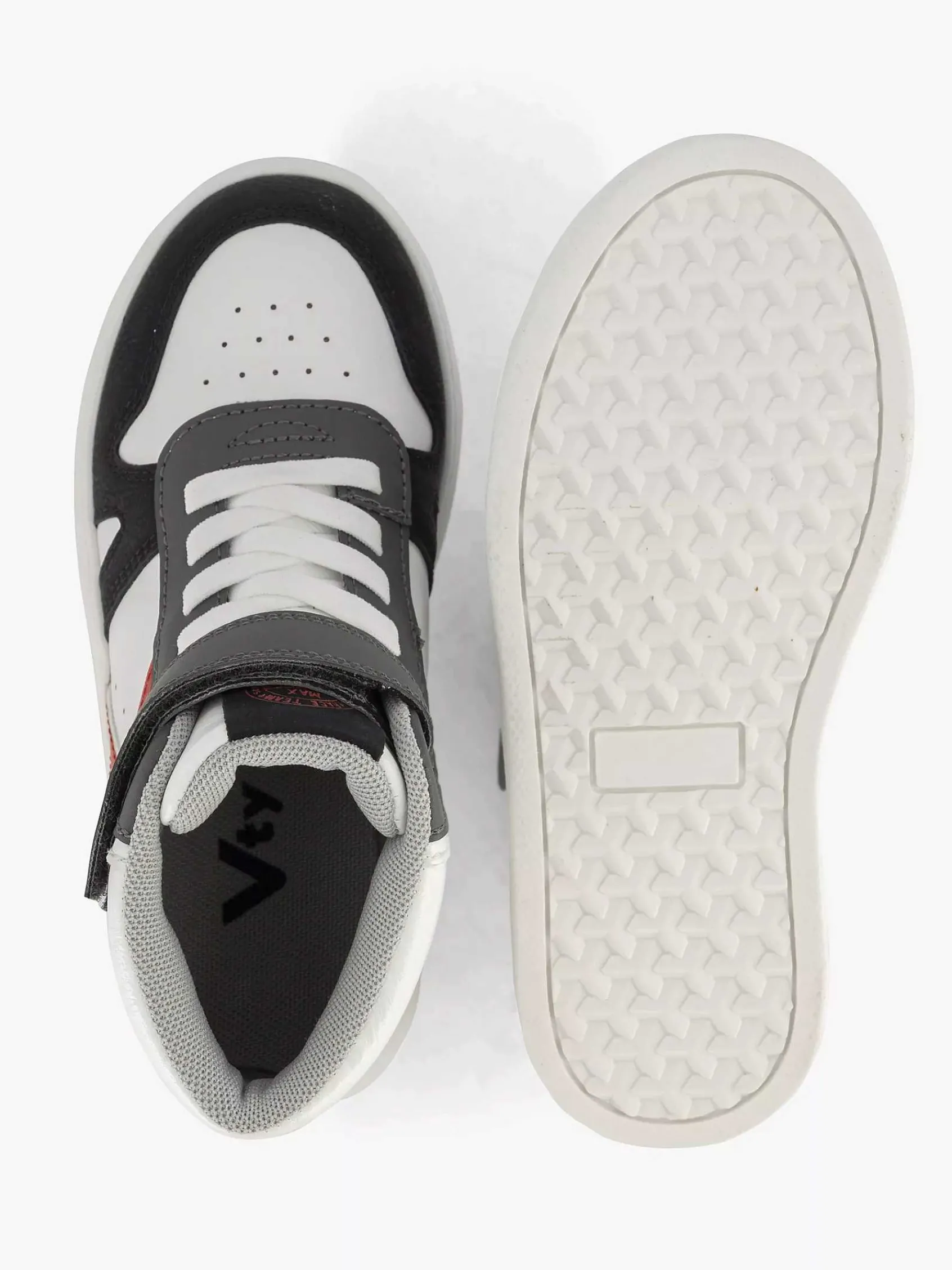Vty Jongensschoenen-Witte Hoge Sneaker