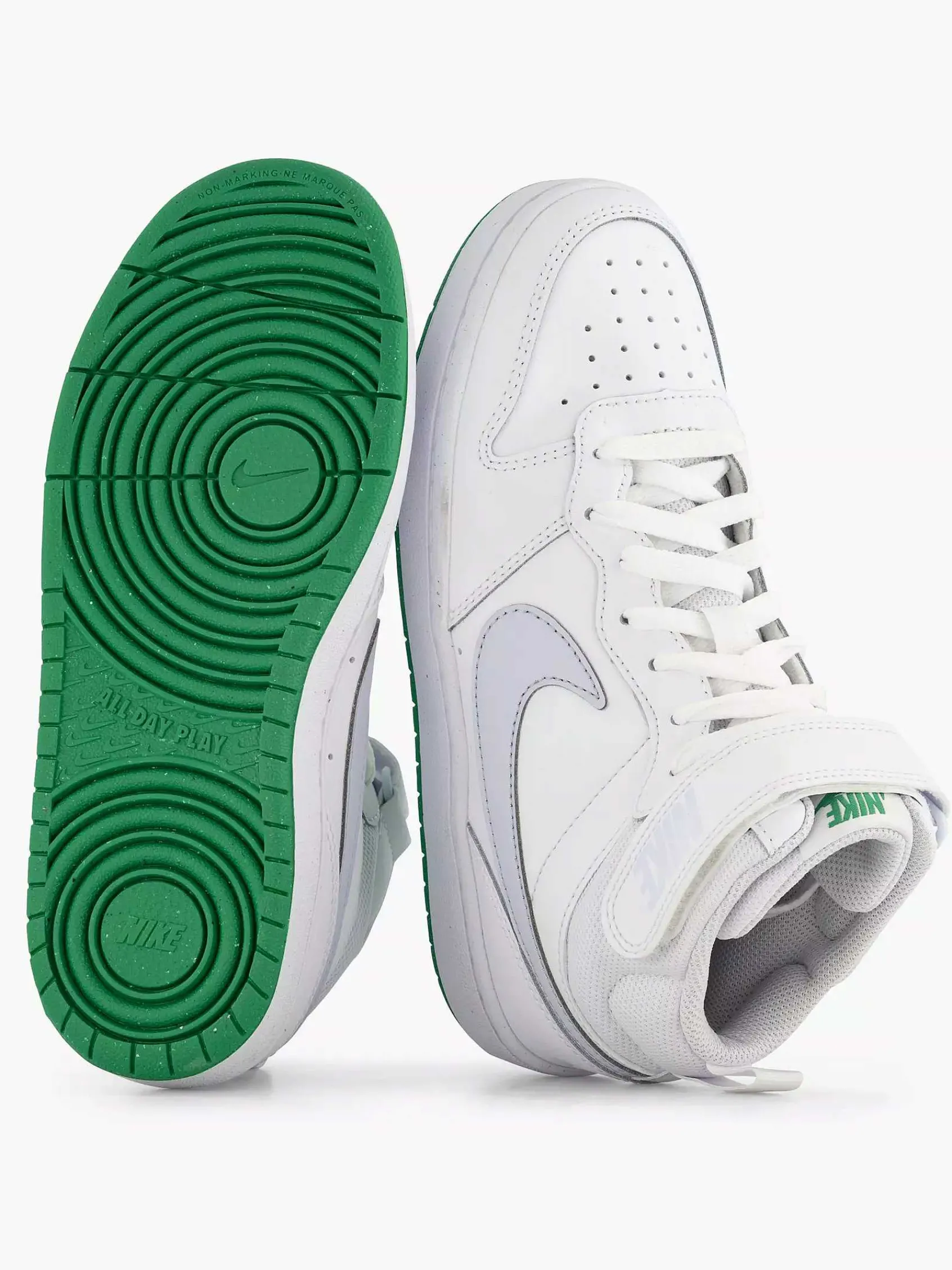 Nike Jongensschoenen-Witte Hoge Sneaker Court Borough Mid 2