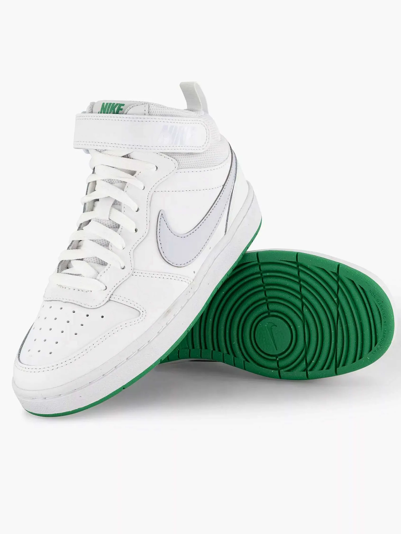 Nike Jongensschoenen-Witte Hoge Sneaker Court Borough Mid 2