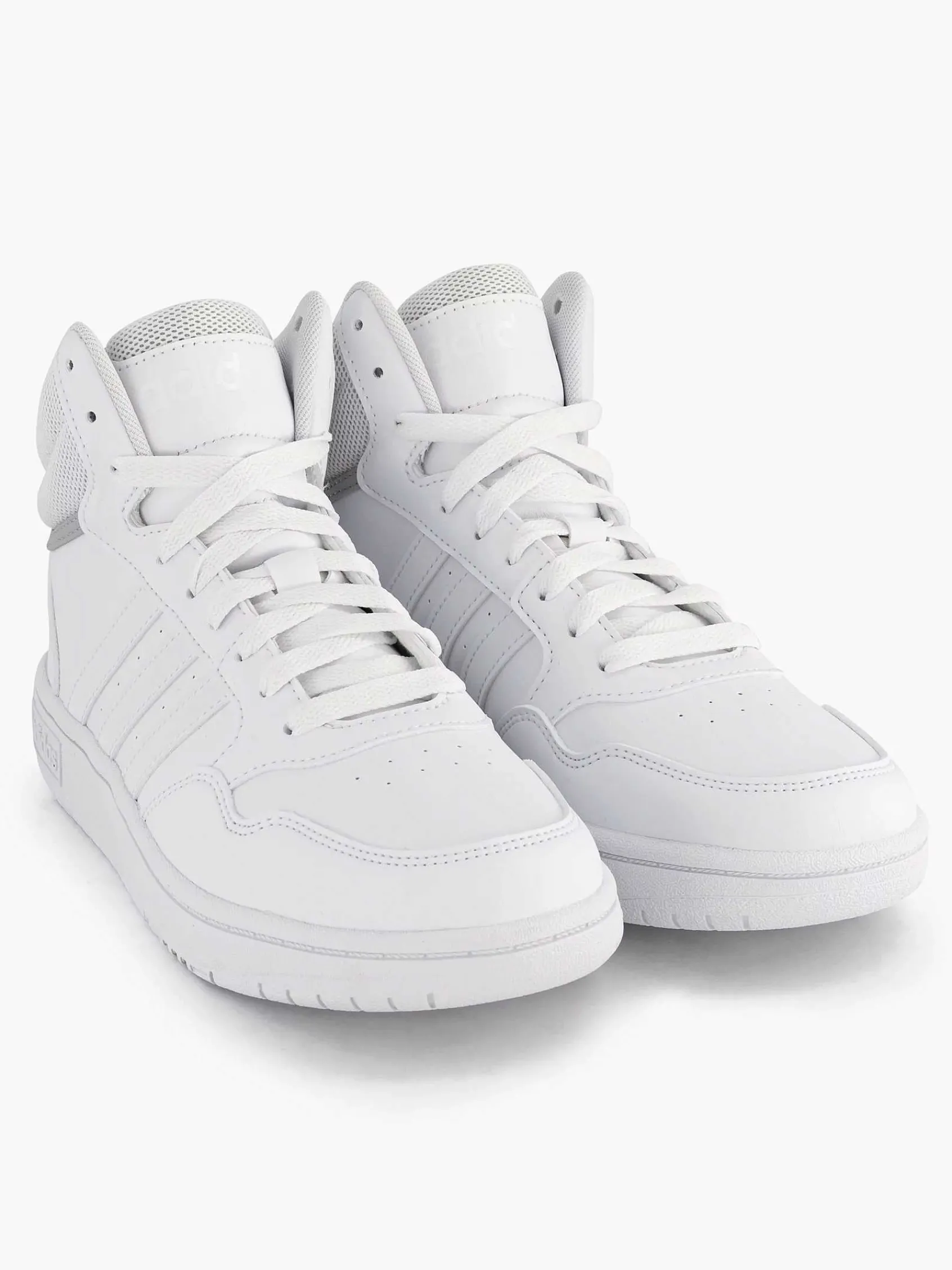 adidas Jongensschoenen-Witte Hoops Mid 3.0 K