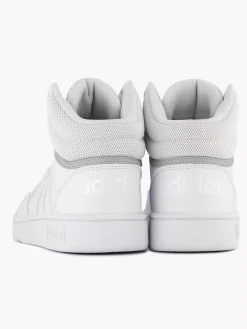 adidas Jongensschoenen-Witte Hoops Mid 3.0 K