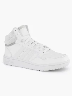 adidas Jongensschoenen-Witte Hoops Mid 3.0 K