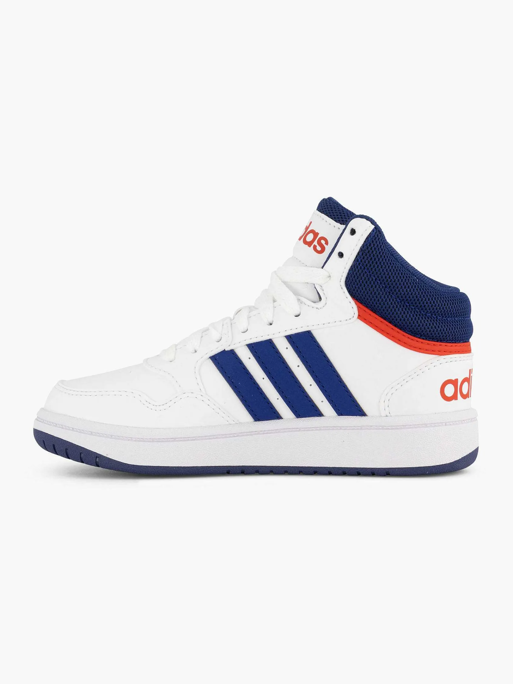 adidas Jongensschoenen-Witte Hoops Mid 3.0 K